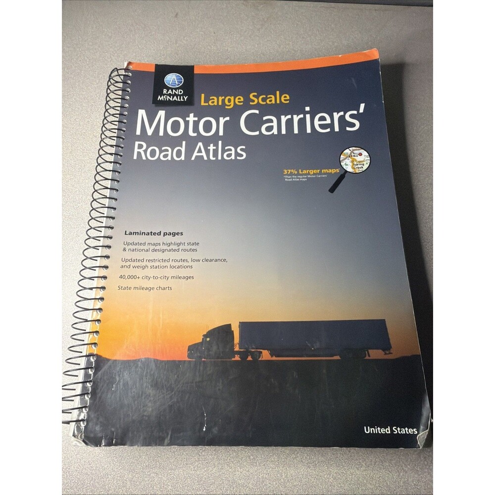 Rand McNally Large Scale Motor Carriers' Road Atlas Spiral-bound